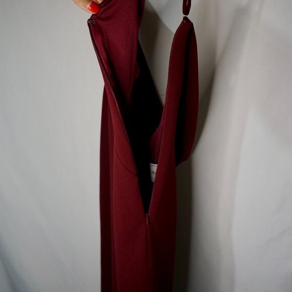 Katie May Pretty Bird Cowl Back Gown Size S - Burgundy - Picture 4 of 12